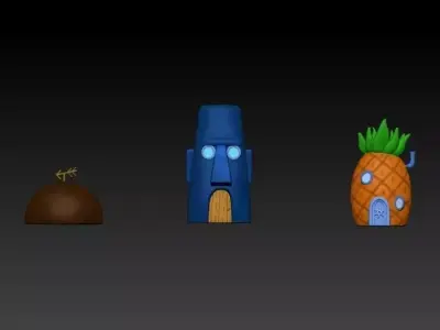 Sponge bob house 3D print model