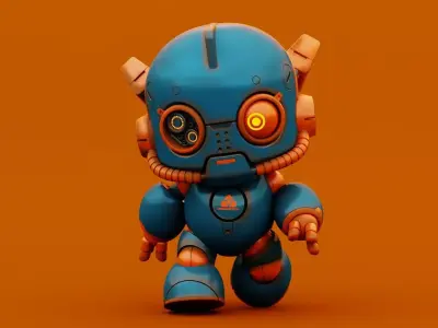 ROBO G-9  Rigged for Unreal Engine - Unity - MIXAMO 3D model