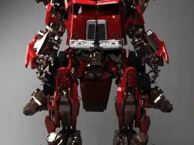 Scorpion robot with four wheels 3D model