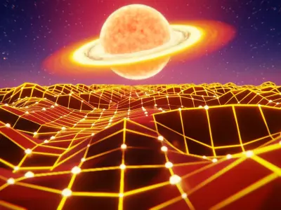 Synthwave Environment Animation Loops 3D model