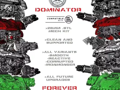 The Full Dominator 3D print model