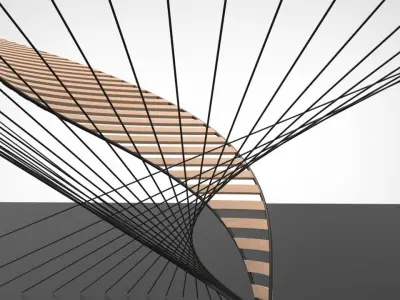 Twisting Shade Pavilion 3D model