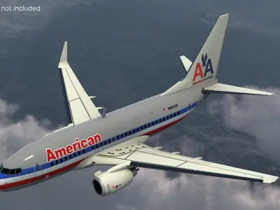  American Airlines Boeing 737-600 with Interior Rigged 