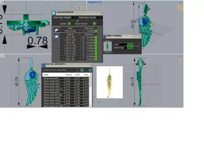 stl 3dm JP0324 Pendant a Wing of Light and Beauty jp0324 3D print model