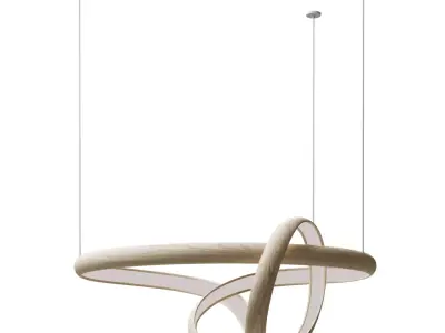 Freeform Series Light Sculpture XVII Low-poly 3D model