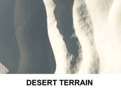 3d Terrain Desert 3D model