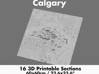 Calgary 3D Printing stl file 3D Model of Calgary 3D print model