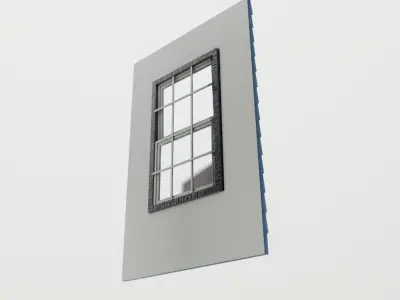 Modular house textured and well uv unwrapped Low-poly 3D model
