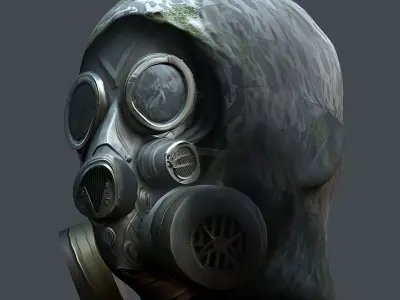 Helmet 3d model military combat Military scifi Low-poly 3D model Low-poly 3D model