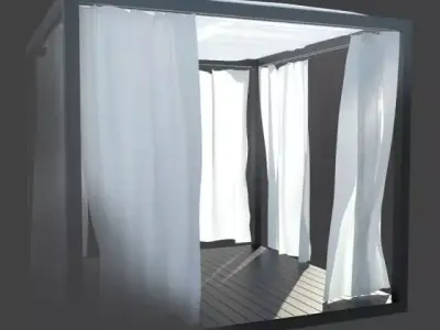 Caribbean gazebo 3D model