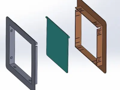 Cat door Free 3D print model