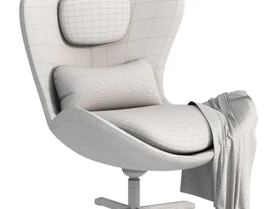 Armchair LAZY CS3373 C LH 3D model