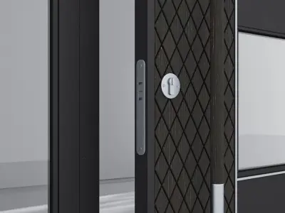 Aluminium door 137 3D model