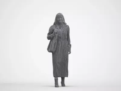 Basics0784 - A set containing 5 models of male and female 3D model