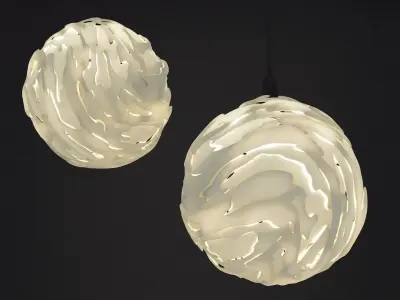 Flo Hanging light Shade Big 3D print model