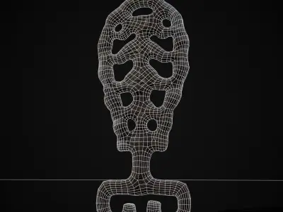 Viking Pendant Key  Low-poly 3D model