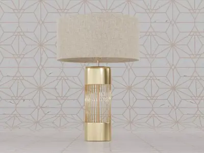 table lamp Low-poly 3D model