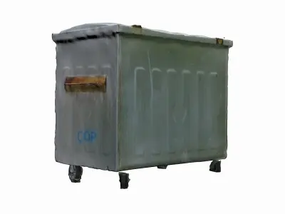 Garbage Container Low-poly 3D model
