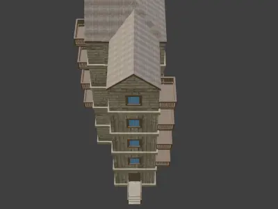 House Model 45 Low-poly 3D model