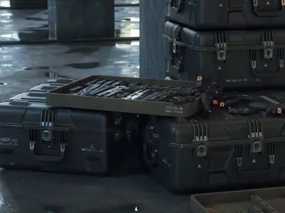 Crate SciFi - PBR Asset Low-poly 3D model