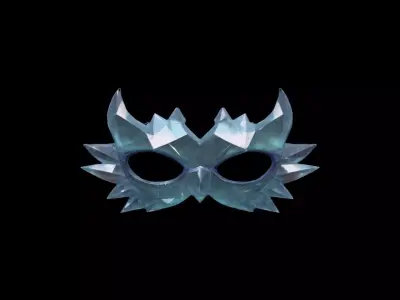  3d Render Crystal Shard Dual Mask  3D model