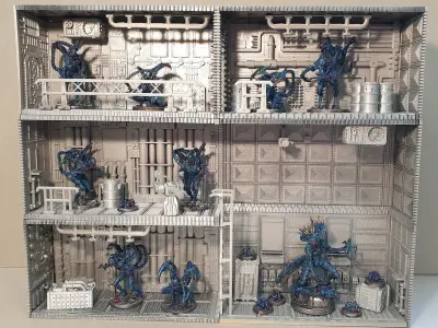 SCI-FI Display cabinet 3D model