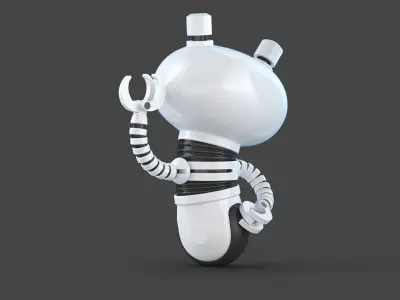 Cute Robot 3D Model Pack – High-Quality Rigged Characters 