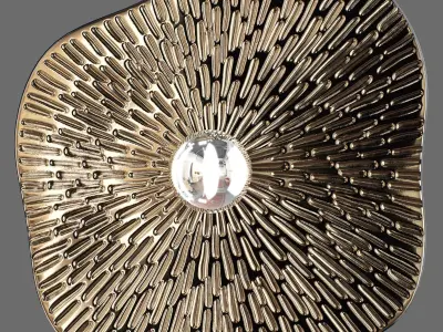 Flammulina Bra Wall Lamp 3D model