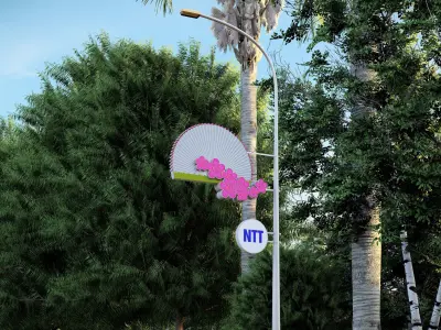 Traffic lamp - Art lampposts 3D model