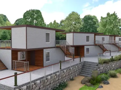 Recreation Center Houses  3D model