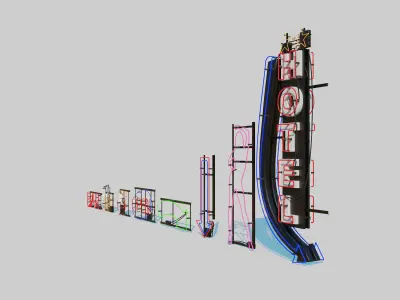 Neon Signs 3D model