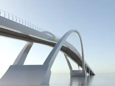 Arch Bridge 3D model 3D model