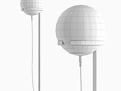 Clarke floor lamp 3D model