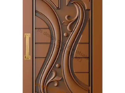 cnc design for door 3D model purchase