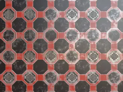 Red Metal Surface PBR Seamless Texture