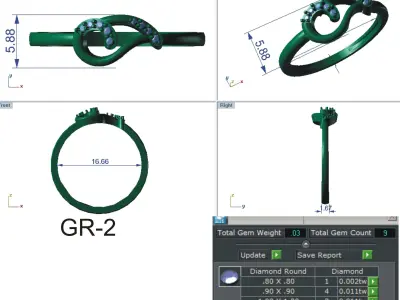 Light weight ring model  3D print model order