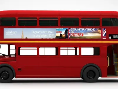 London Double Decker Bus 3D model