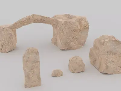 Rocks Low-poly 3D model buy