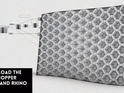 Parametric Facade by Point Attractor Script and Model 3D model