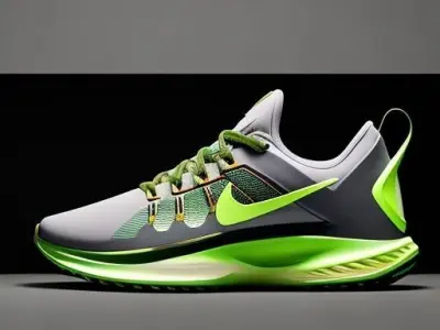 Light Green Nike  Free low-poly 3D model