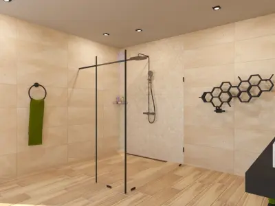 Bathroom 04 Low-poly 3D model