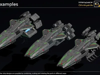 Dimitrius Class Carrier Low-poly 3D model