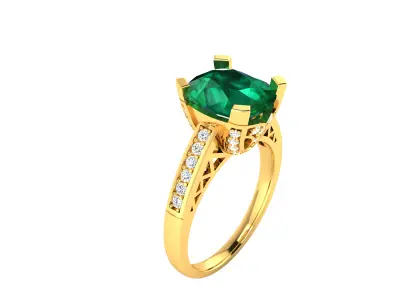 Women Ring  Render 3dm STL OBJ FBX Details 3D print model 226