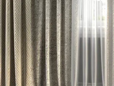 Curtain Set 277 3D model