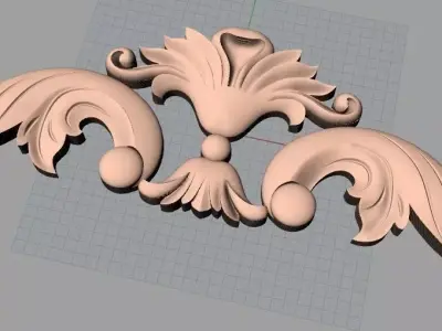 Artcam Aspire 3D relief models STL Files used for CNC E599 3D model