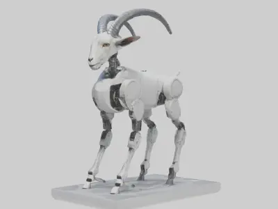 Robot version of a goat model 3D model