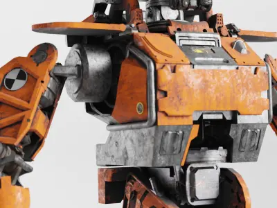 Chappie Prototype Variant Fully IK-RIGGED  3D model