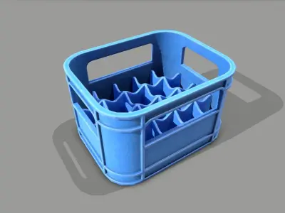 Keg and Beer crate - Tokyo steet Lowpoly Gameready Low-poly 3D model