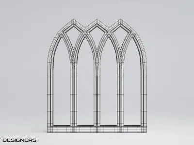 Gothic Window 3D model