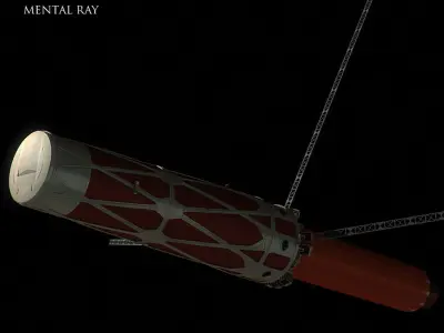 Circum Lunar Accelerator  Rail 3D model